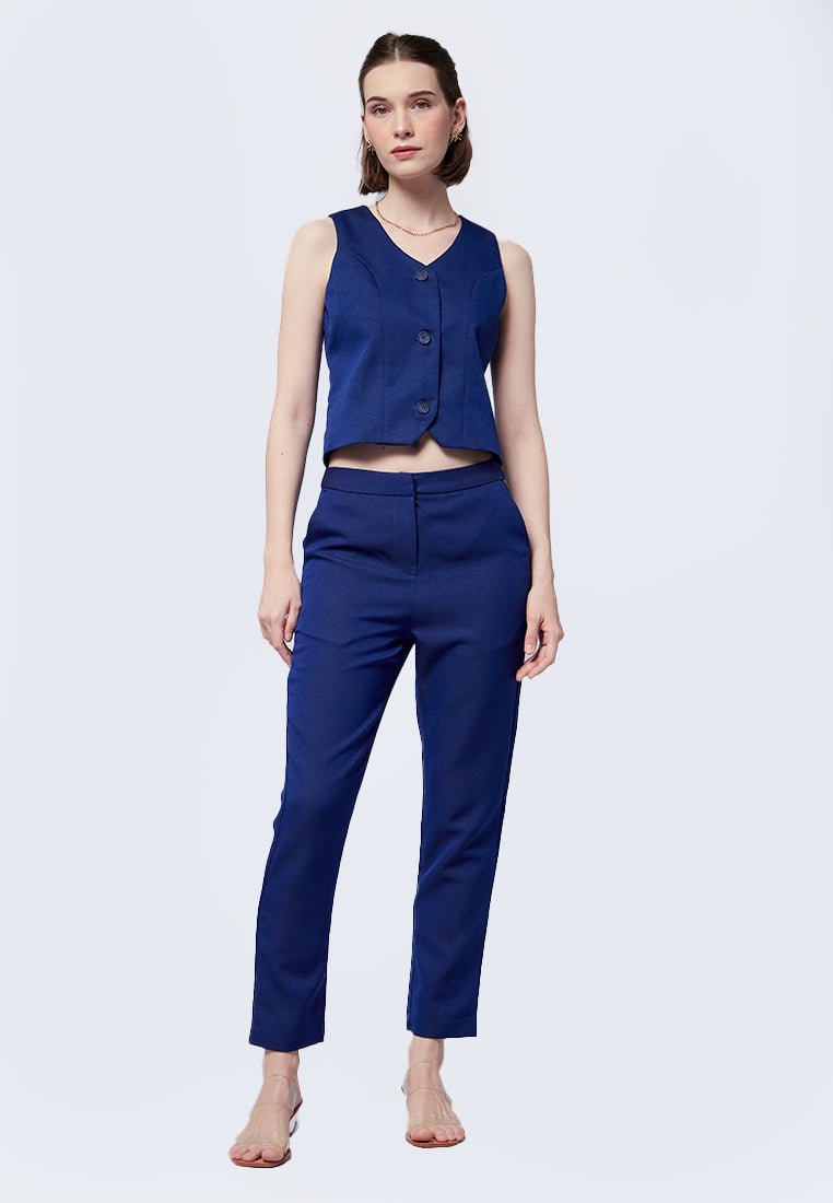 Regular Fit Cropped Vest
