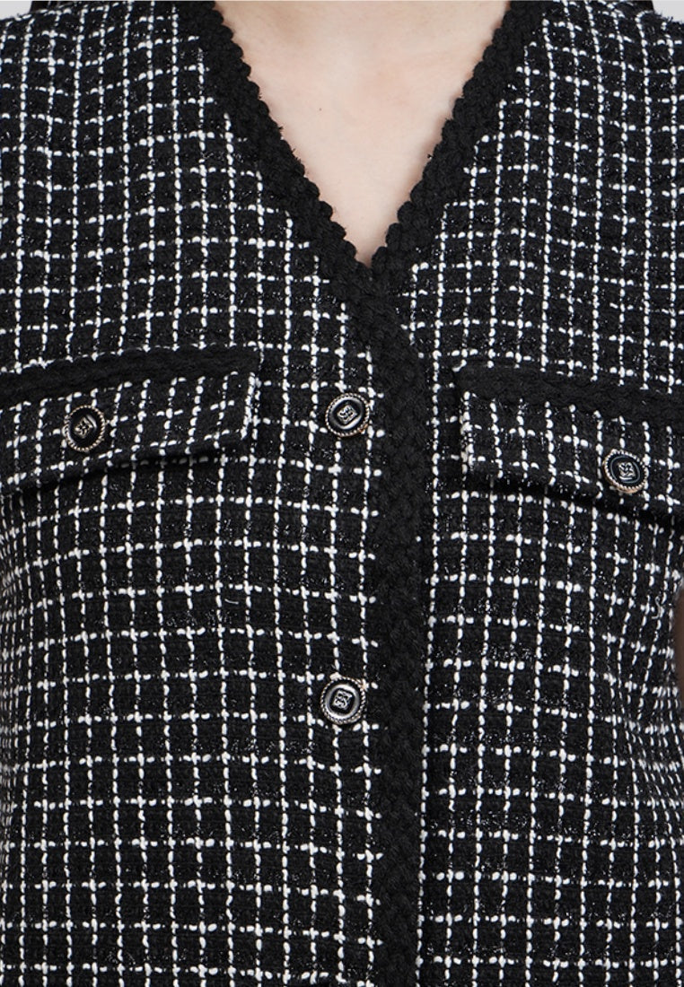 Oversized Tweed Vest