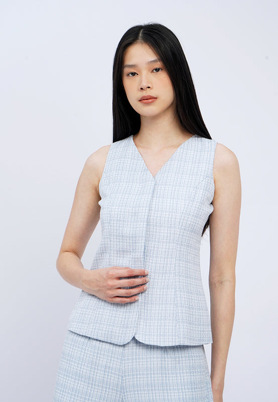Semi Fit Tweed Vest