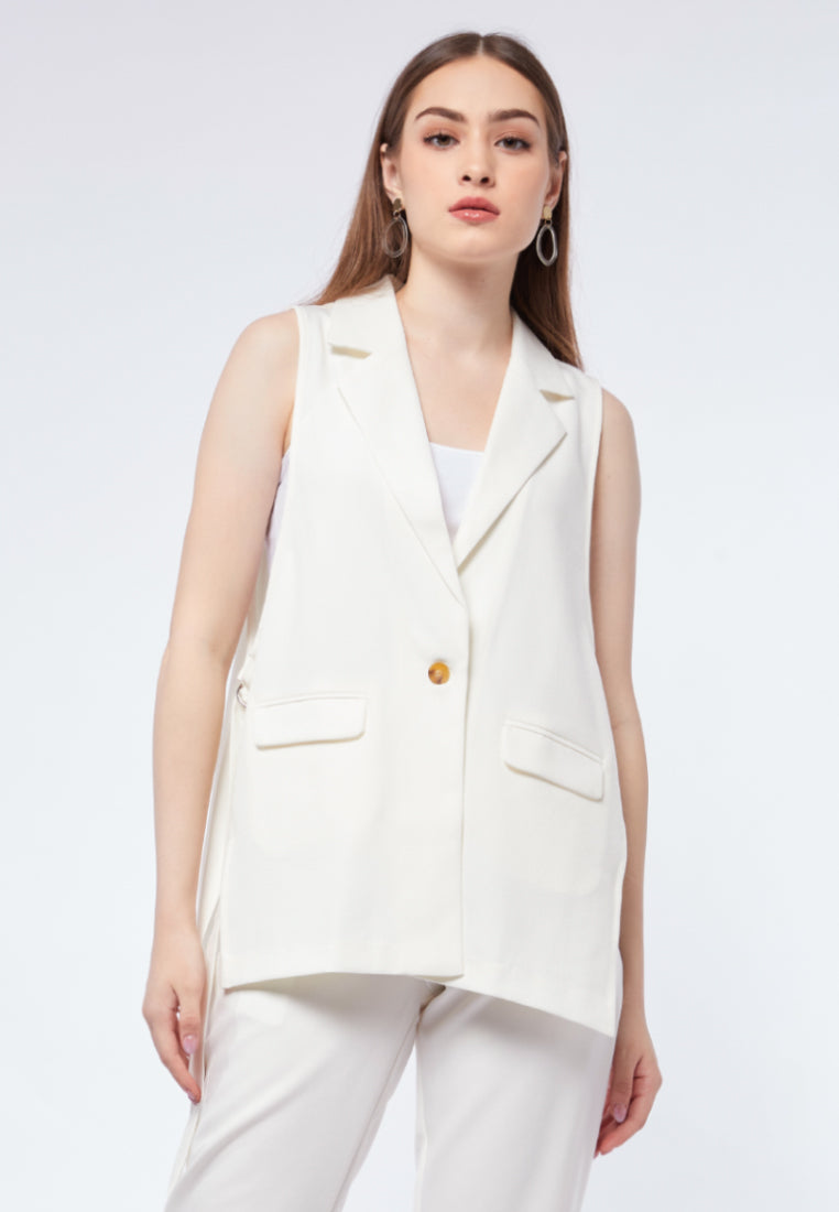 Long Vest with Side Details