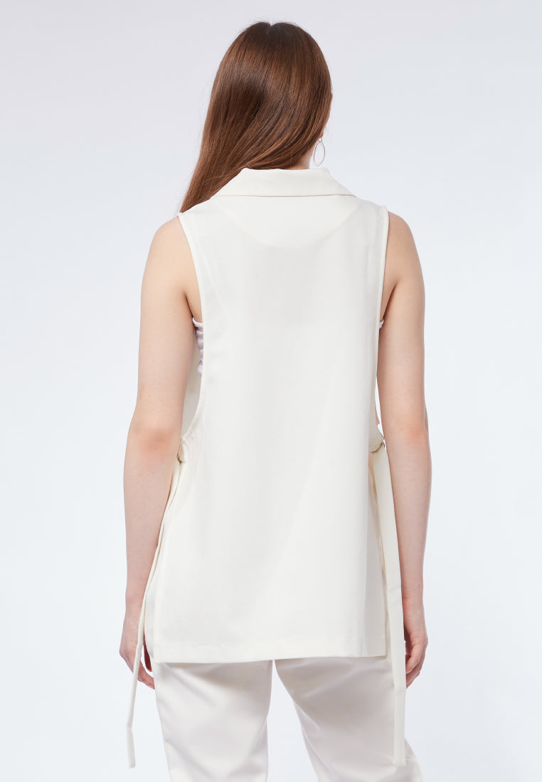 Long Vest with Side Details