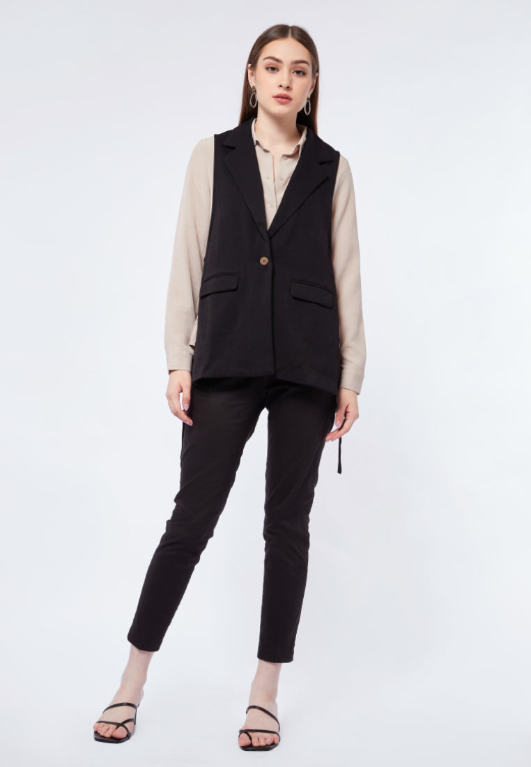 Long Vest with Side Details