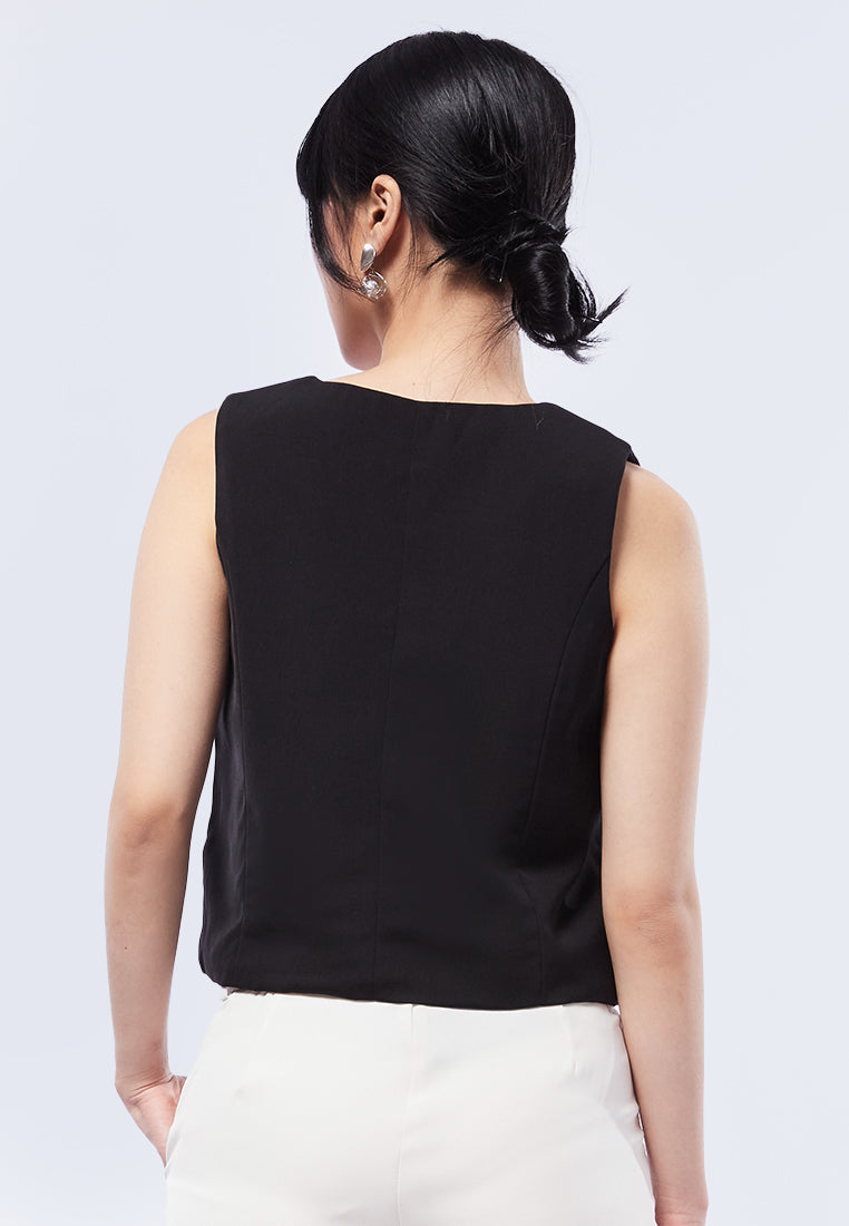 Woven Waistcoat Top