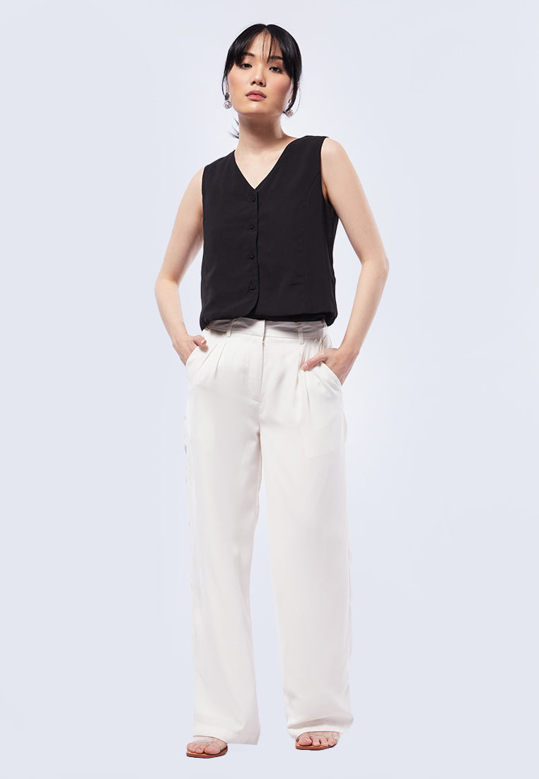 Woven Waistcoat Top