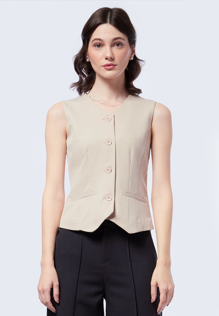 Fitted Crop Vest