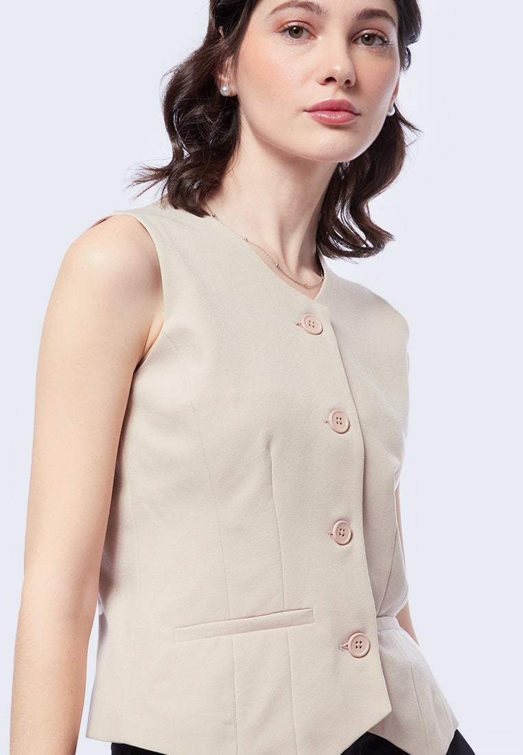 Fitted Crop Vest
