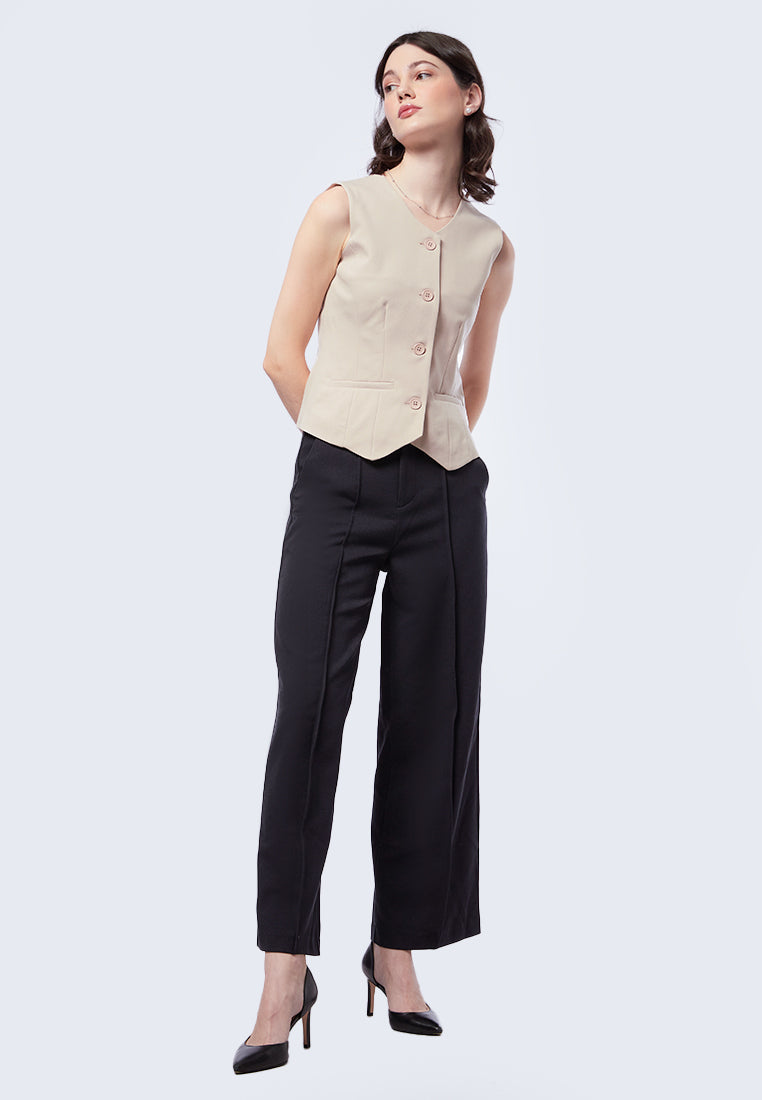Fitted Crop Vest