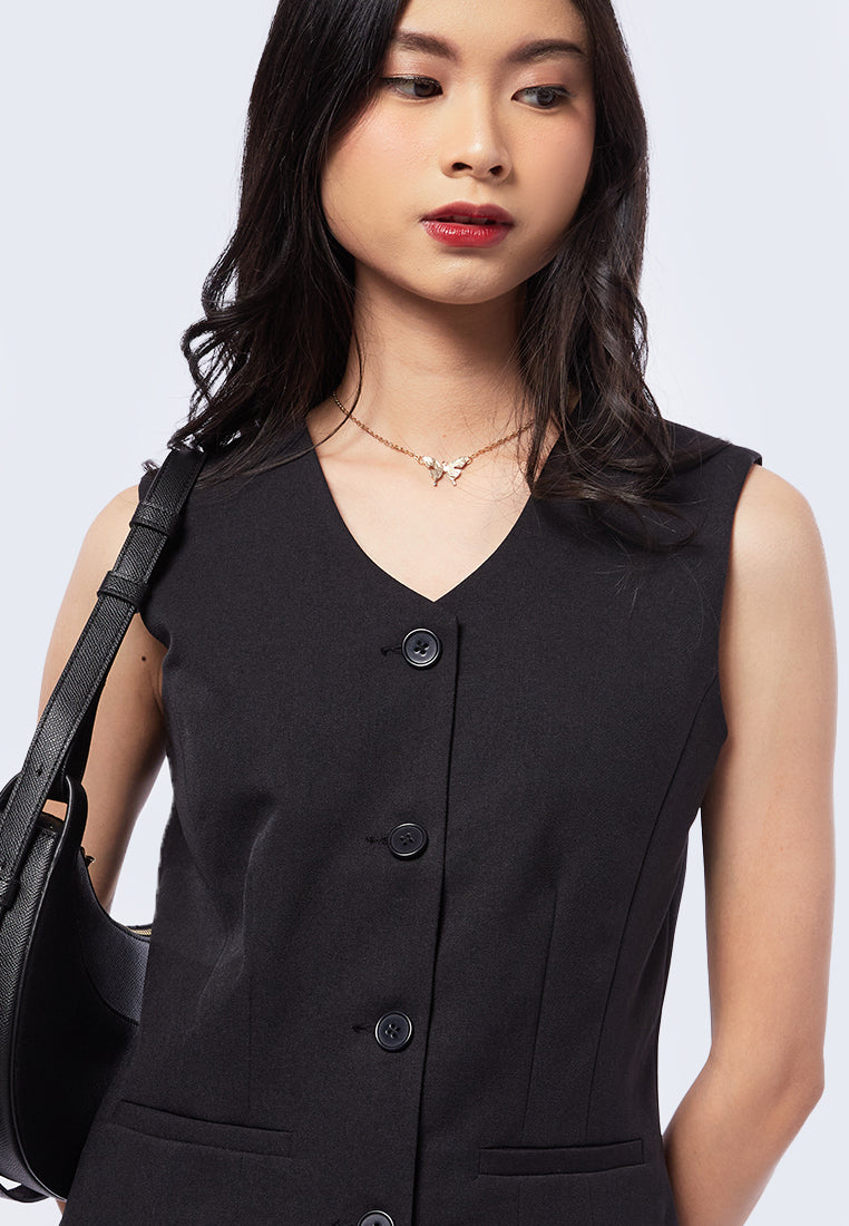 Fitted Crop Vest