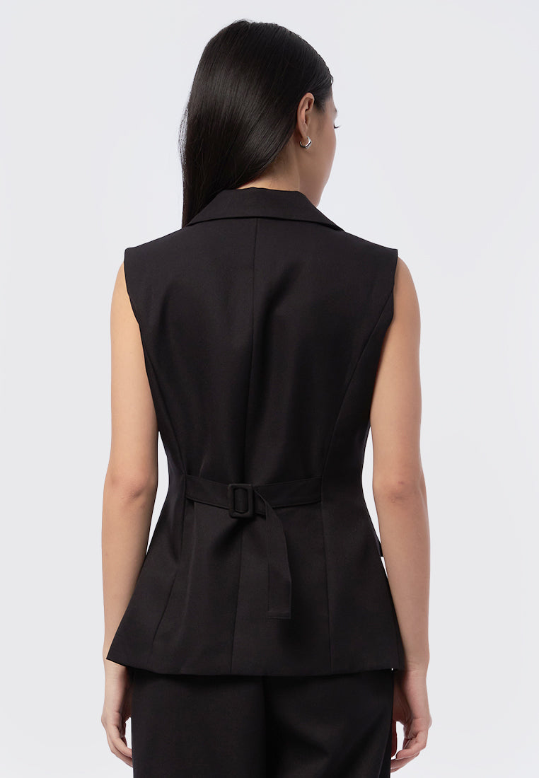 Vest with Blazer Collar
