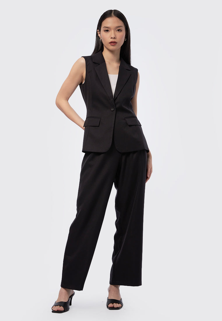 Vest with Blazer Collar