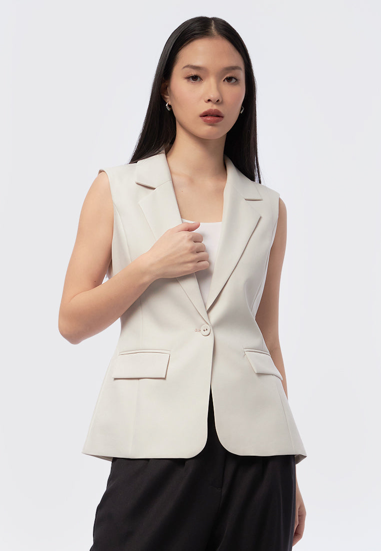 Vest with Blazer Collar