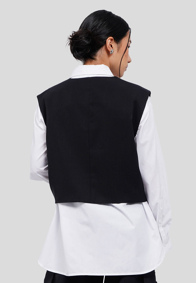 Cropped Boxy Vest
