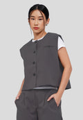 Cropped Boxy Vest