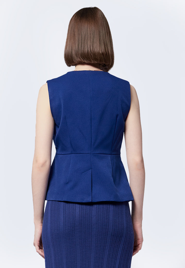 Vest with Asymmetrical Hem