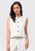 Boxy Stripes Vest