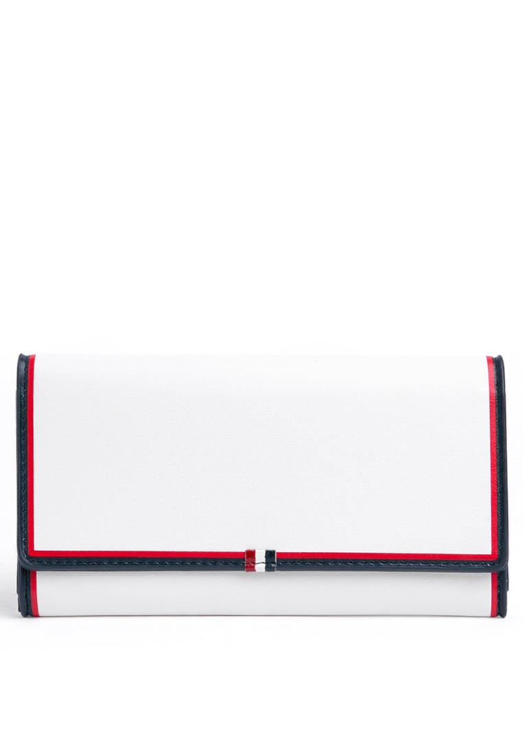 White Trifold Wallet