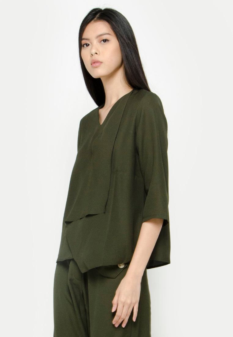 Blouse with Folded Detail