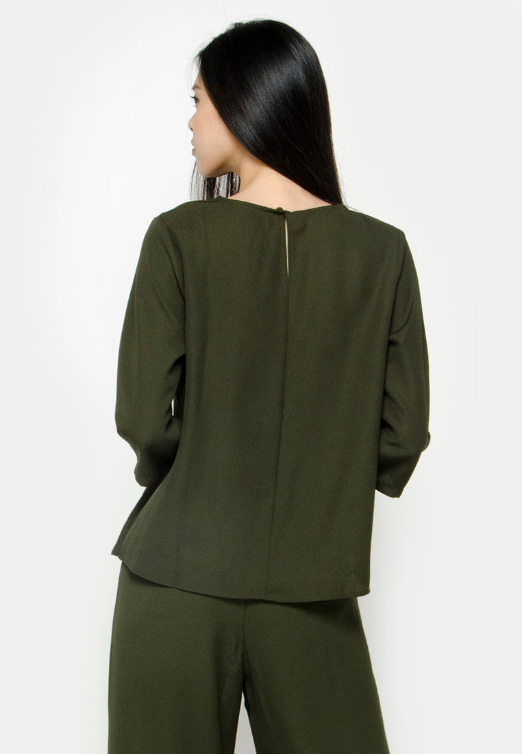 Blouse with Folded Detail