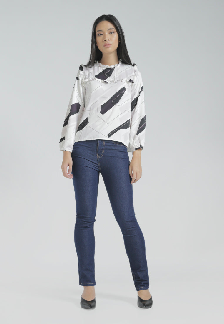 Ruffle Loose Blouse