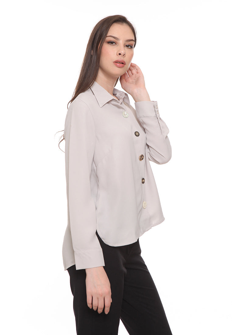 Decorative Button Shirt