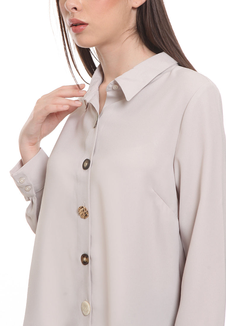 Decorative Button Shirt