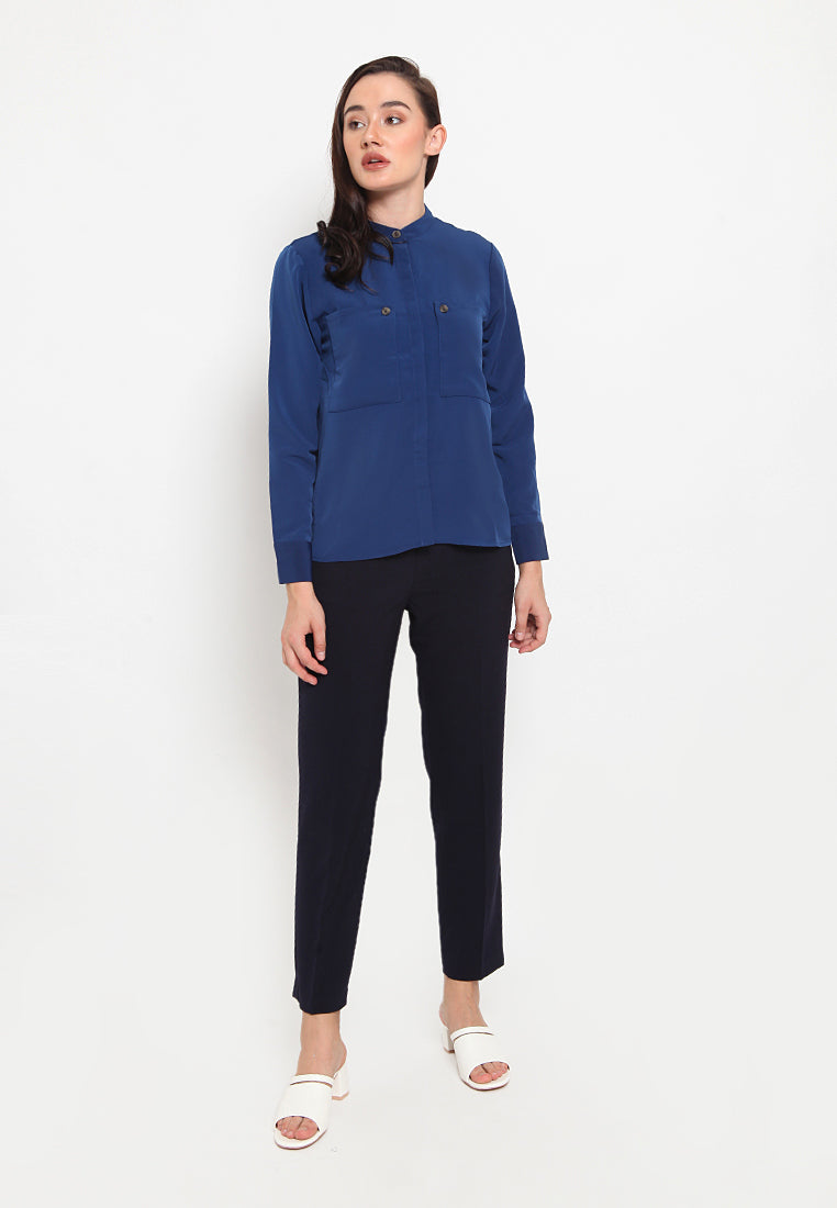 Pocketed Detail Blouse