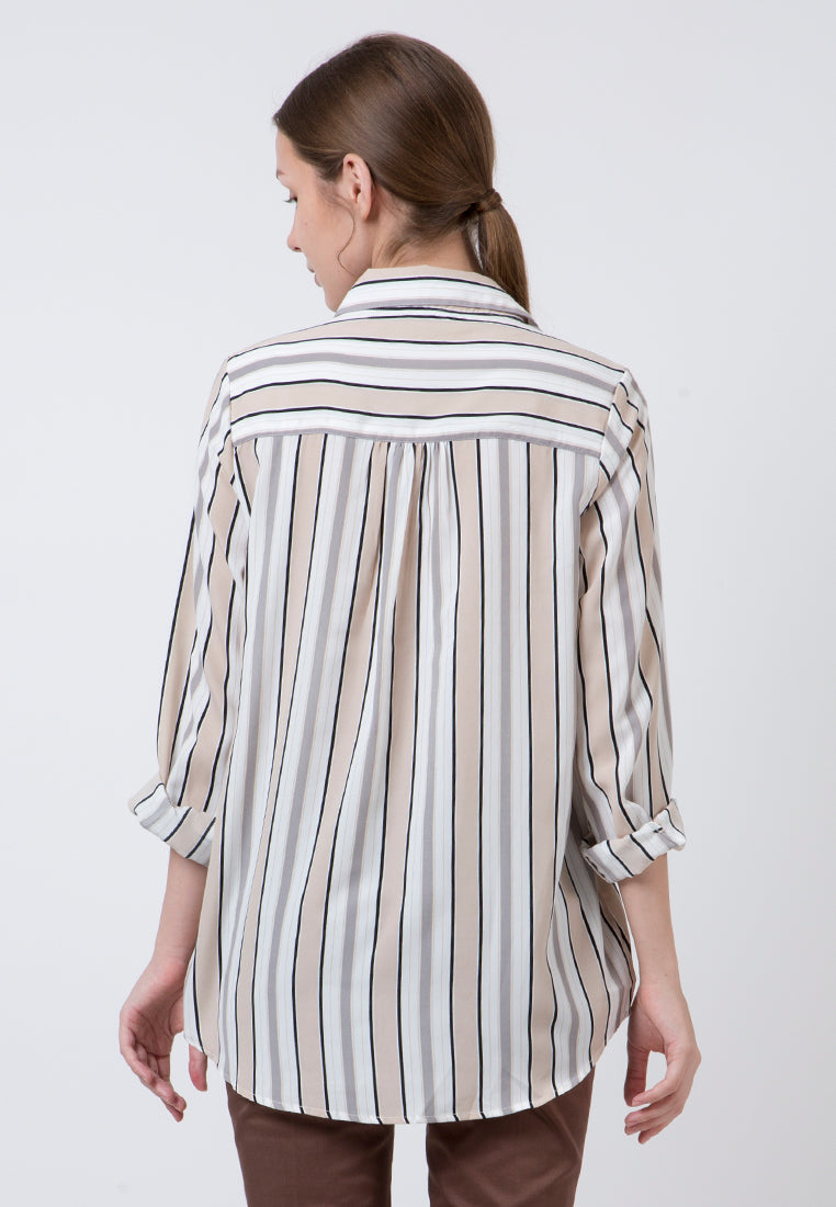 Stripes Shirt L/S Key Item 20D079
