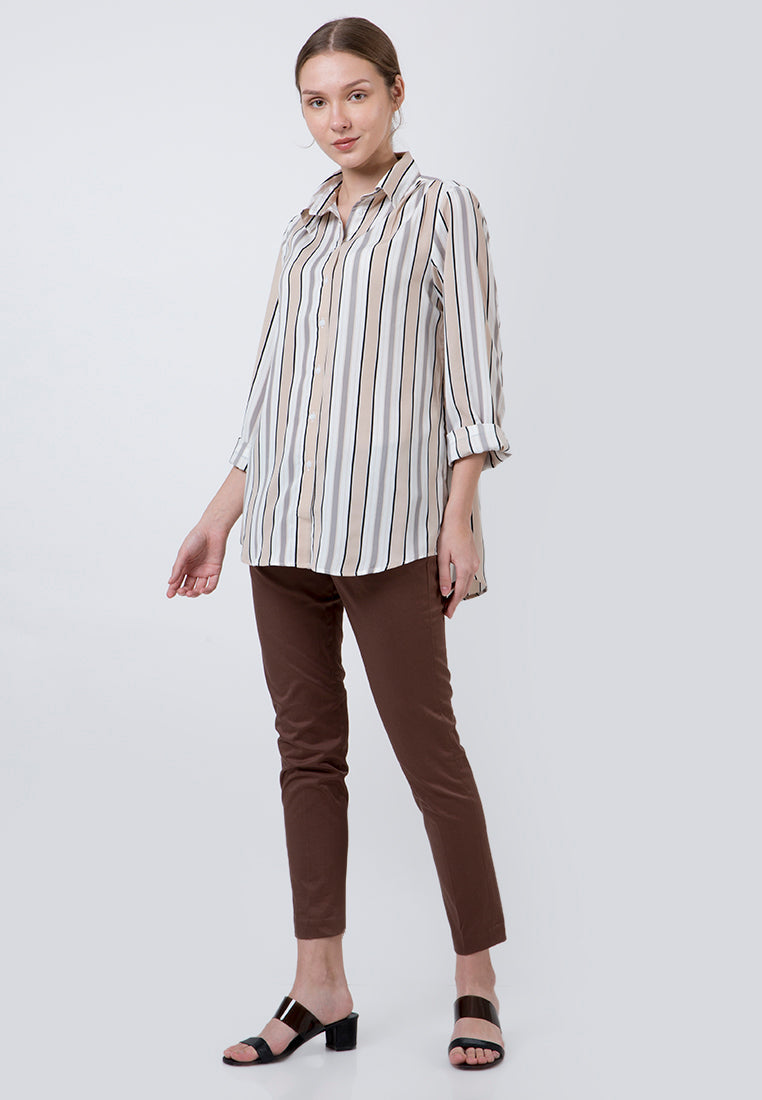 Stripes Shirt L/S Key Item 20D079