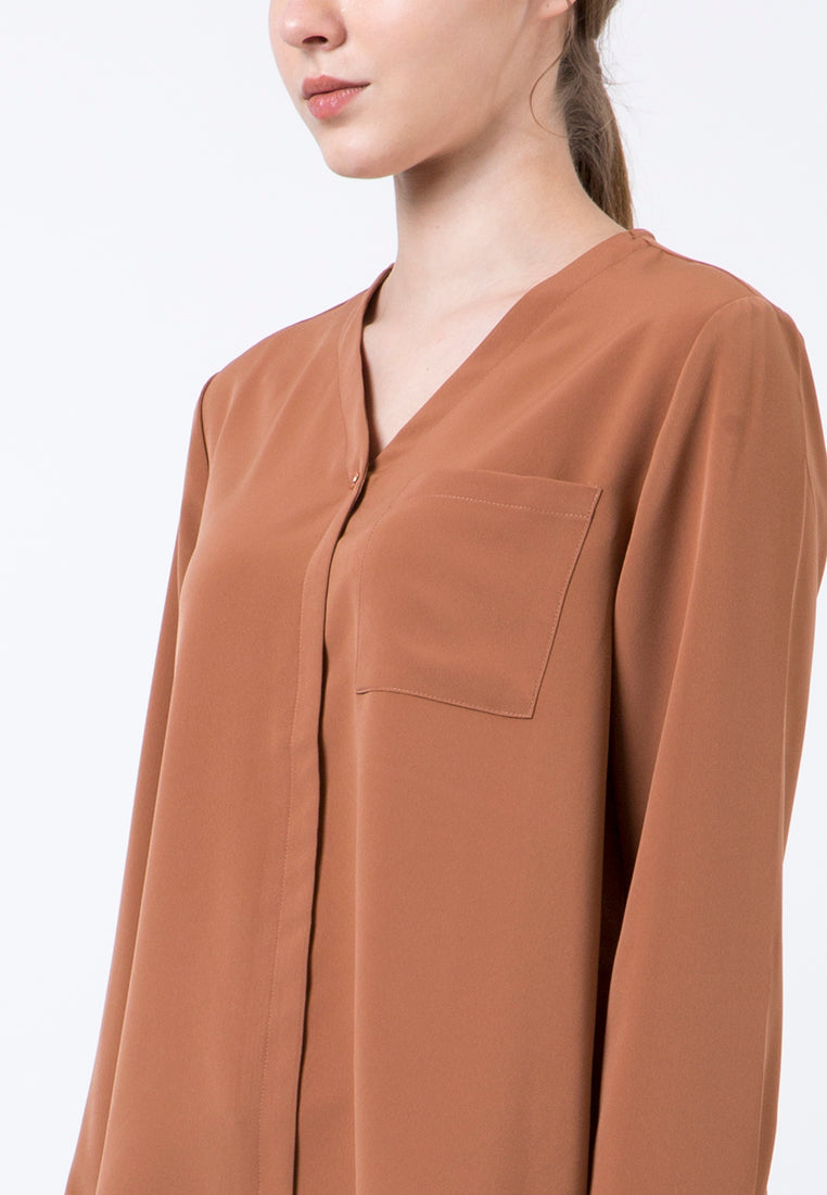Long Sleeves Blouse Key Item 20D083