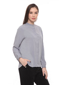 Frill collared blouse