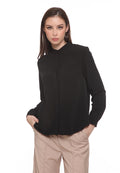 Frill collared blouse