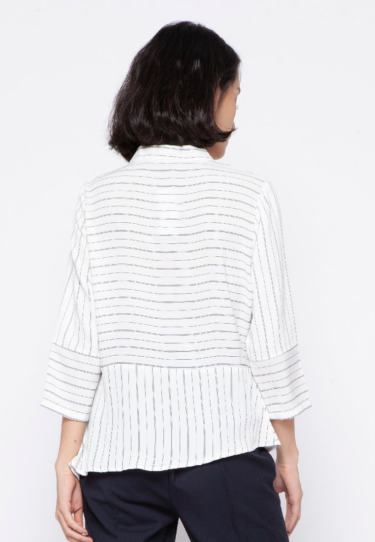 Asymmetrical Draped Blouse