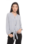 Blouse With Front Tie Detail
