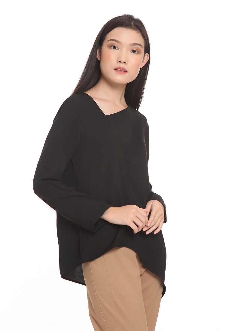 Asymetric Hem Blouse