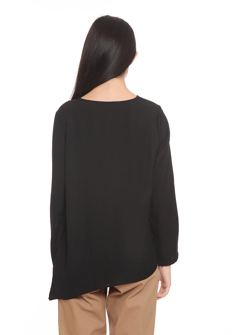 Asymetric Hem Blouse