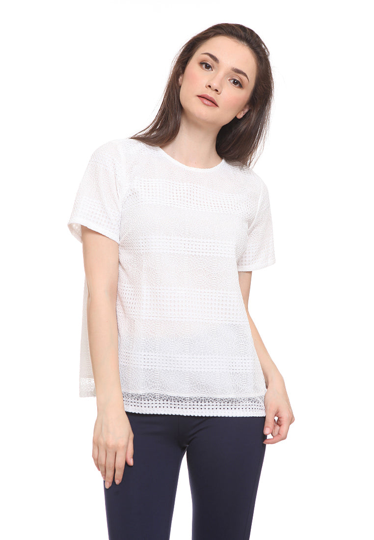 Boxy Lace Blouse