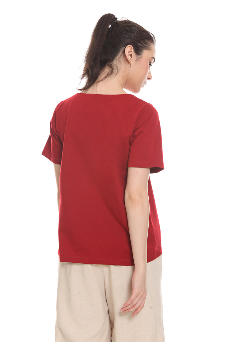 Blouse with Horn Buttons
