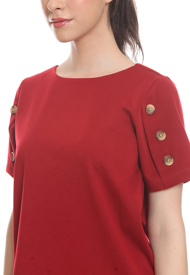 Blouse with Horn Buttons