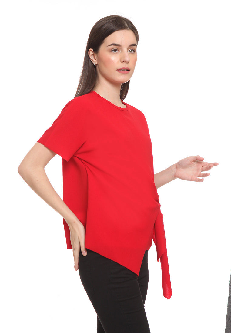 Blouse With Side Tie Detail
