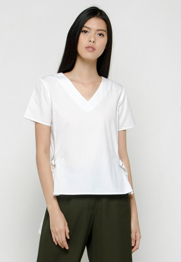 Blouse with Side Ring Detail