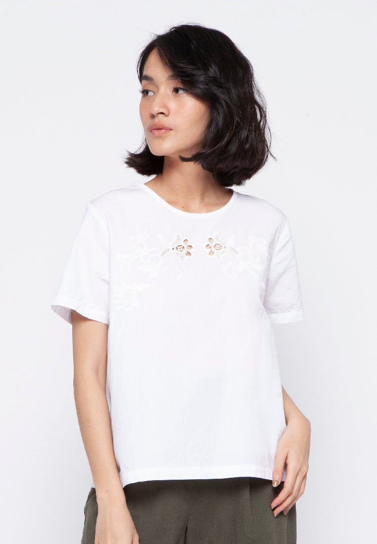 Blouse with Openwork Detail