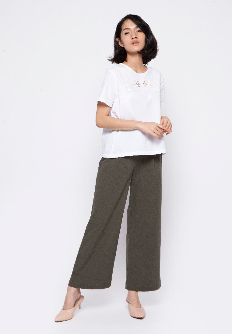 Blouse with Openwork Detail