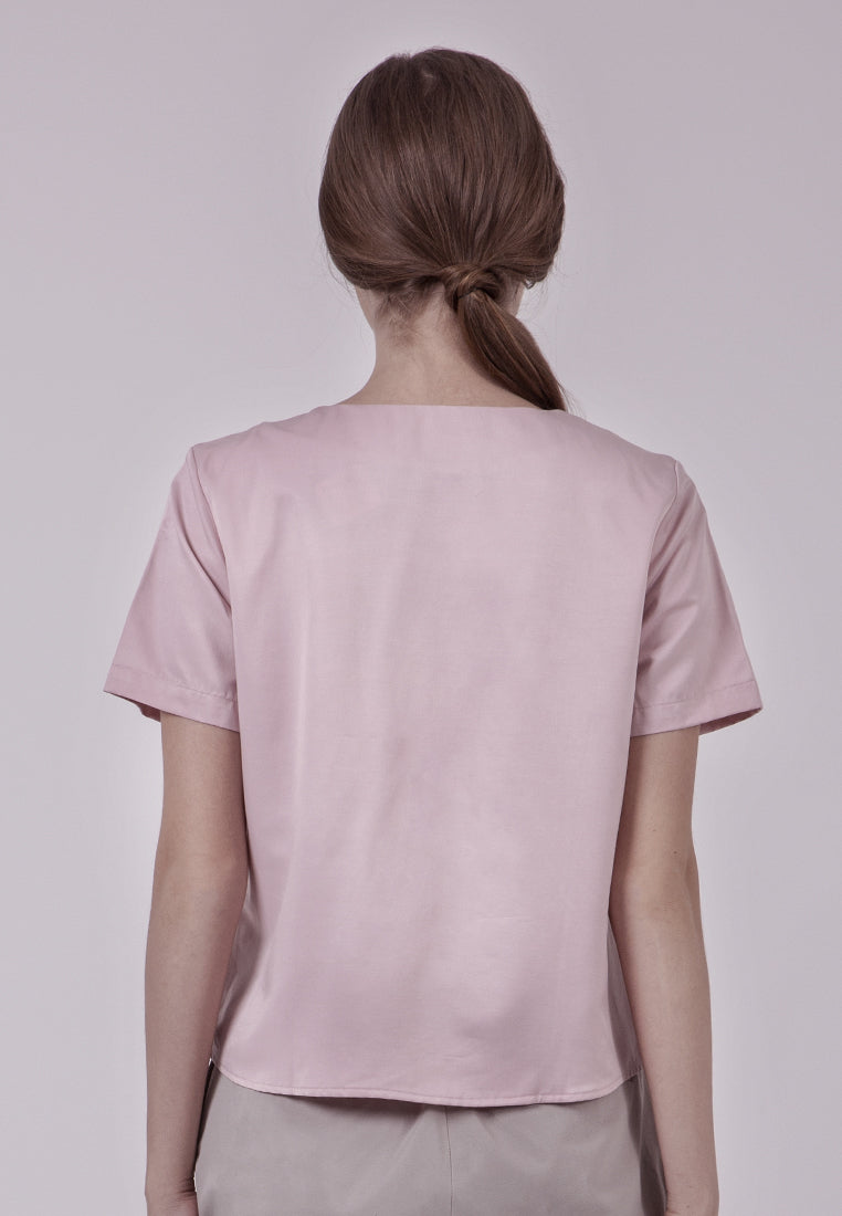 Regular blouse short sleeve