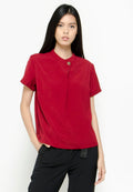 Buttoned Neck Blouse