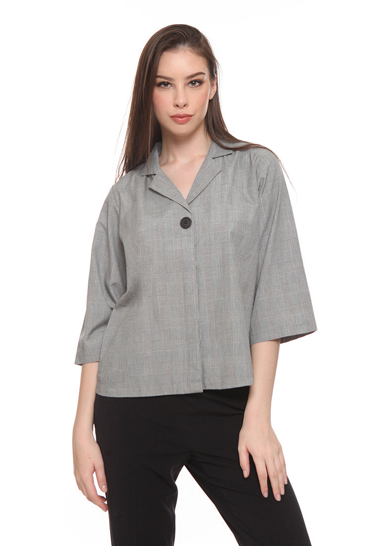 Tailored Kimono Blouse