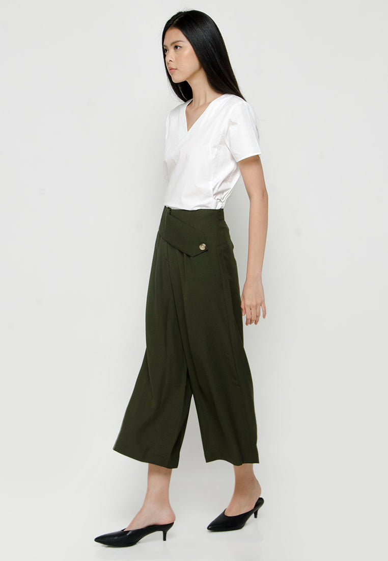 Wrap Button Pants