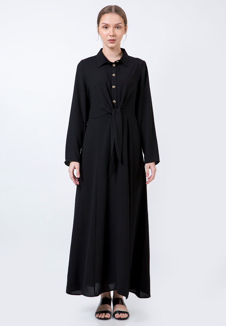 Long Black Dress Signature 20D019