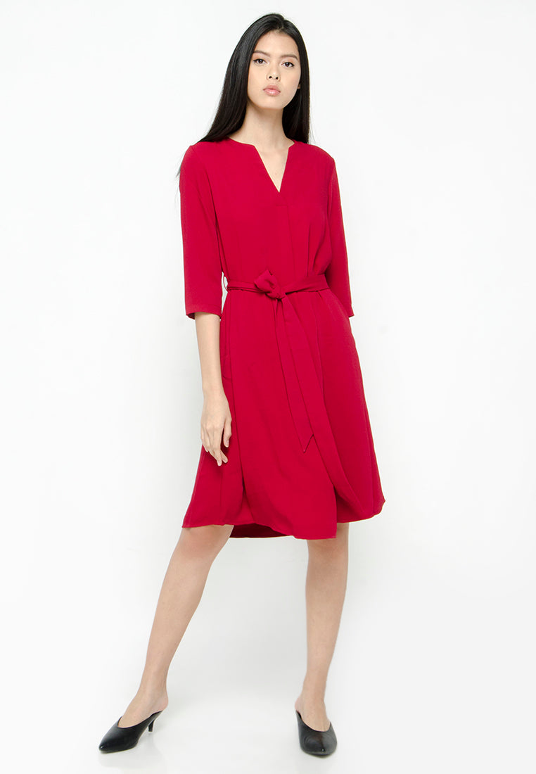 Belted Shift Dress