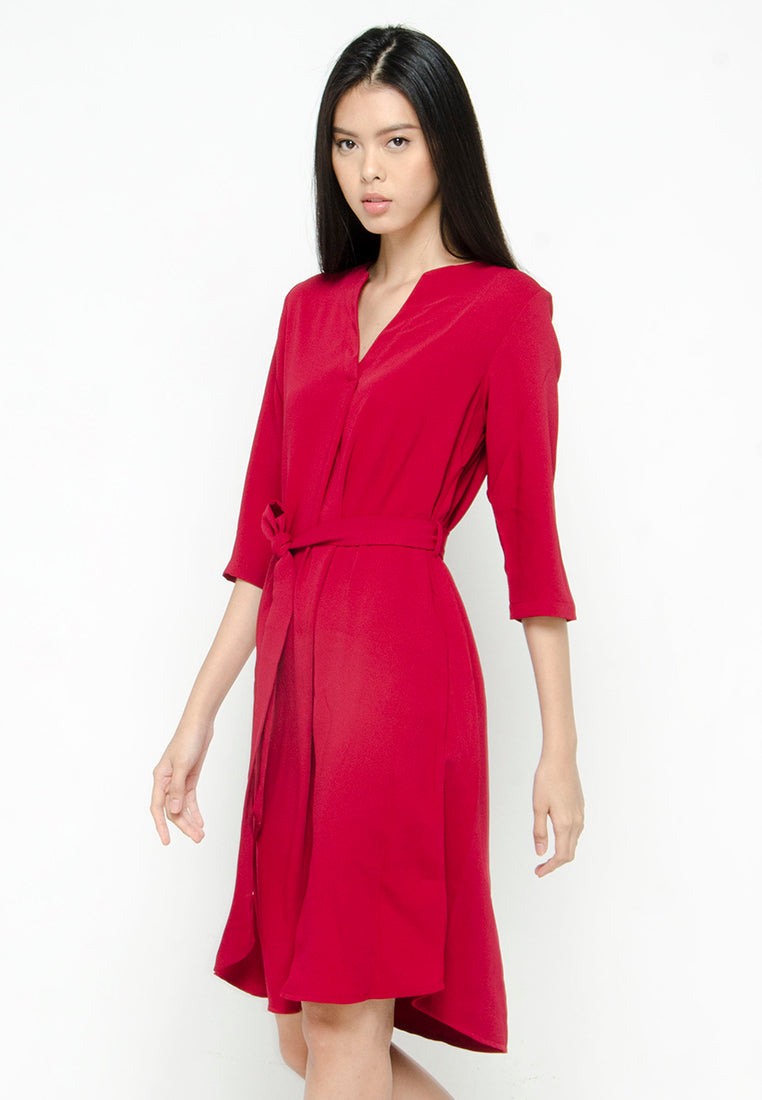 Belted Shift Dress