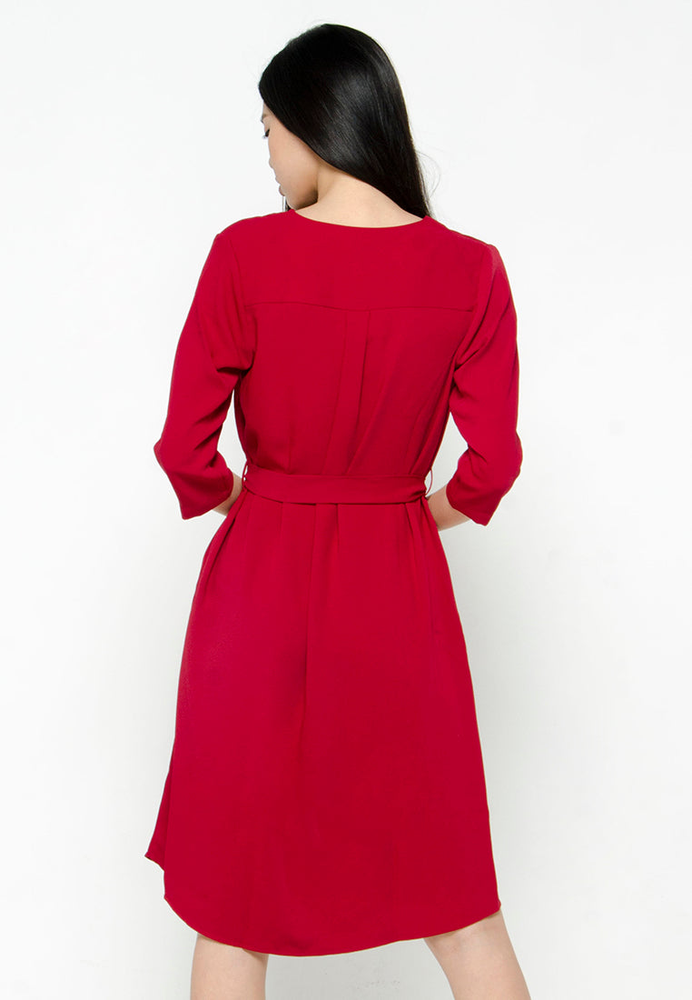 Belted Shift Dress
